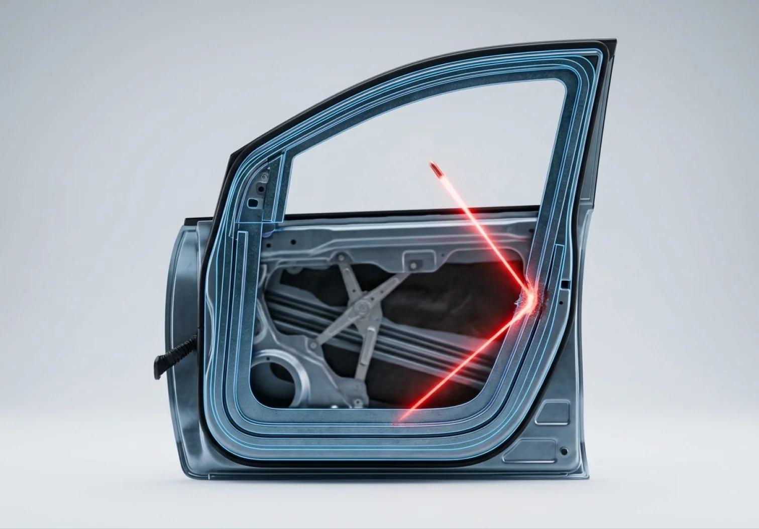 Armoured Door Overlap System